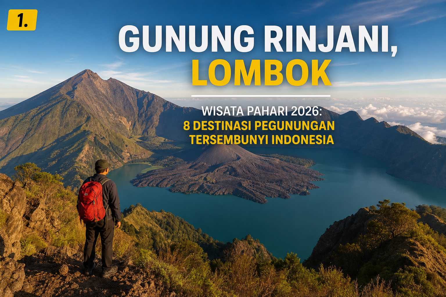 1. Gunung Rinjani, Lombok - pahari