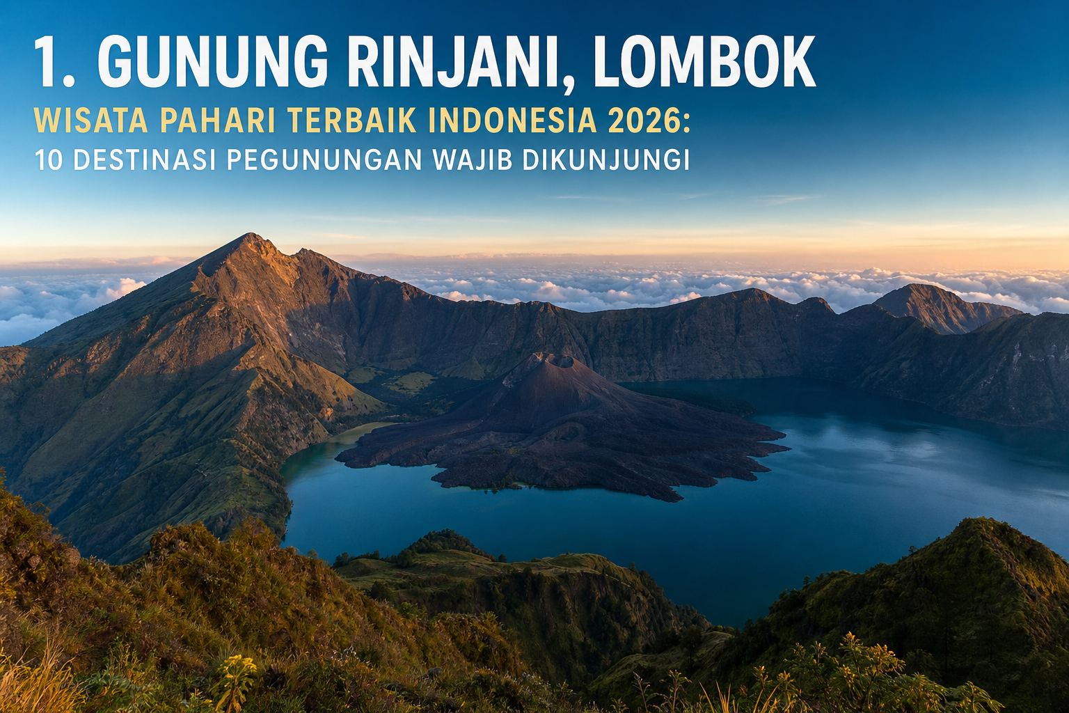 1. Gunung Rinjani, Lombok - pahari