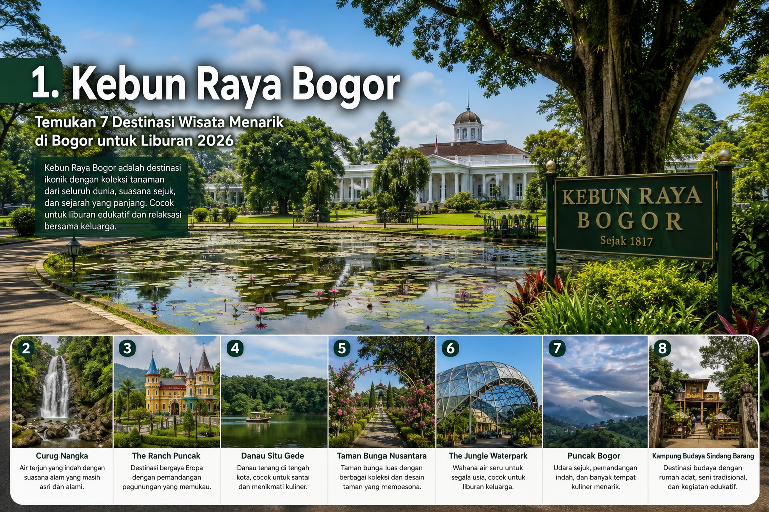 1. Kebun Raya Bogor - bogor