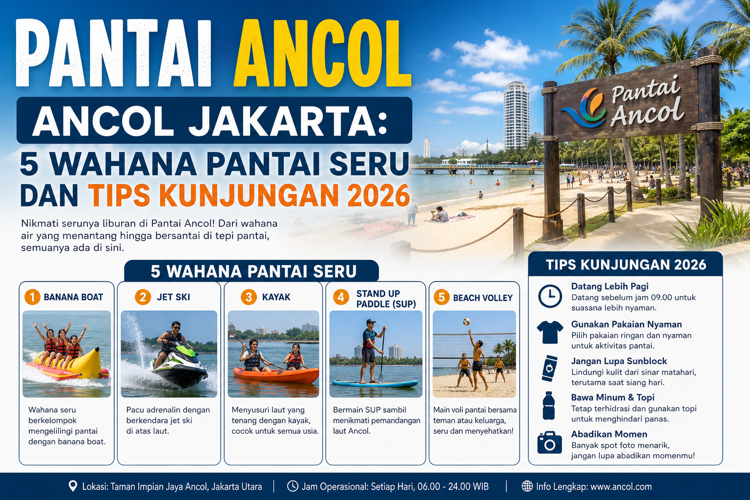 1. Pantai Ancol - ancol