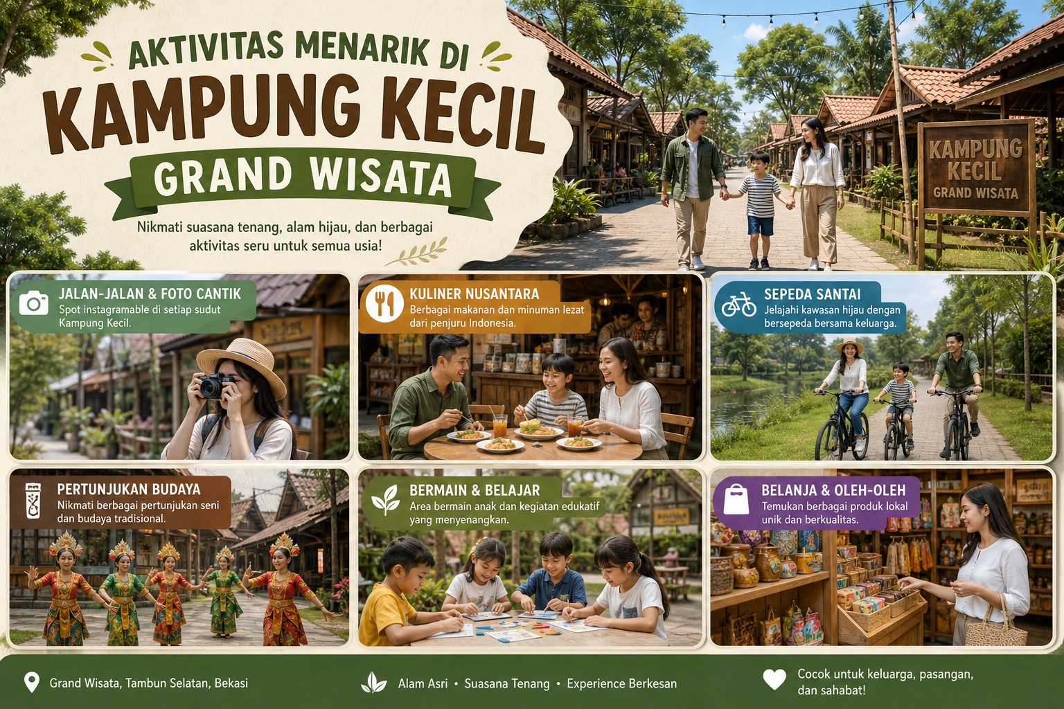 Aktivitas Menarik di Kampung Kecil Grand Wisata - kampung