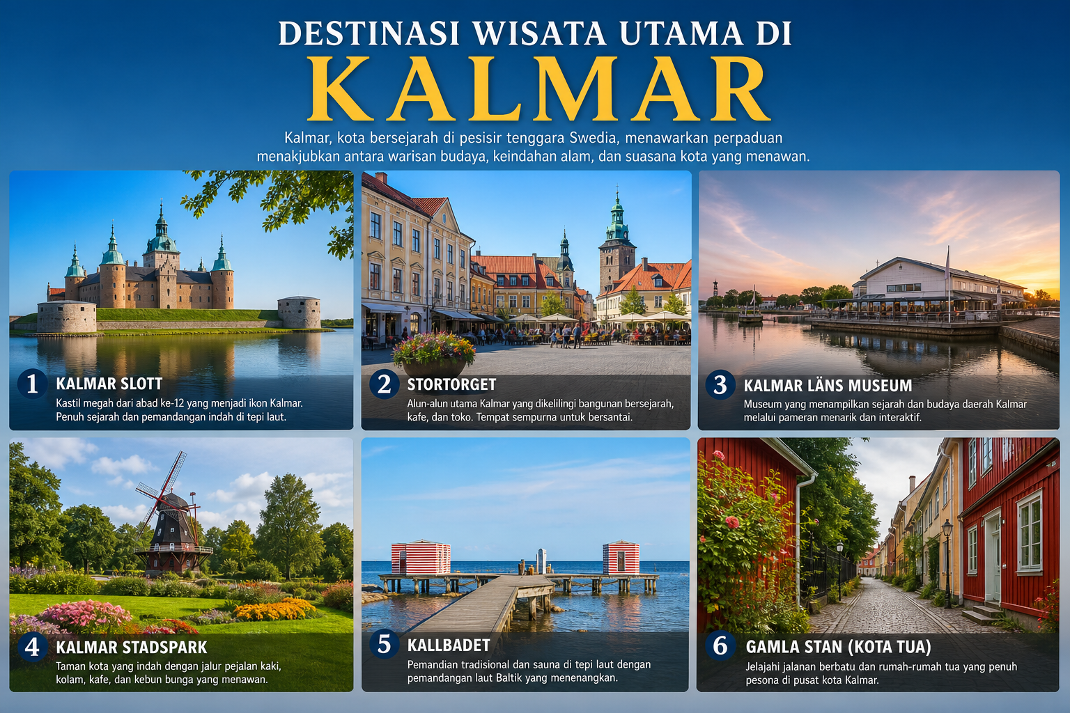 Destinasi Wisata Utama di Kalmar - kalmar