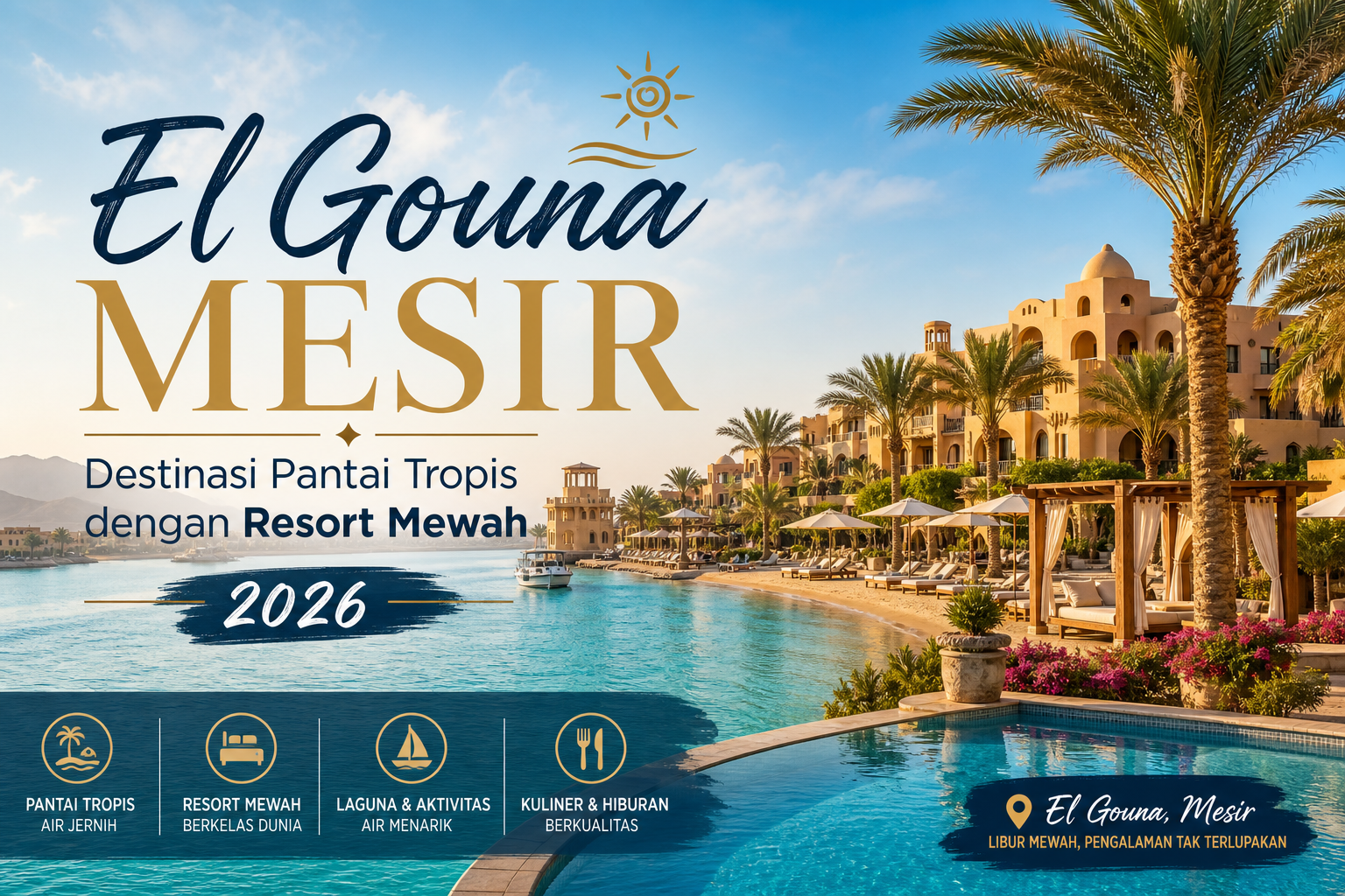 gouna - El Gouna Mesir: Destinasi Pantai Tropis dengan Resort Mewah 2026