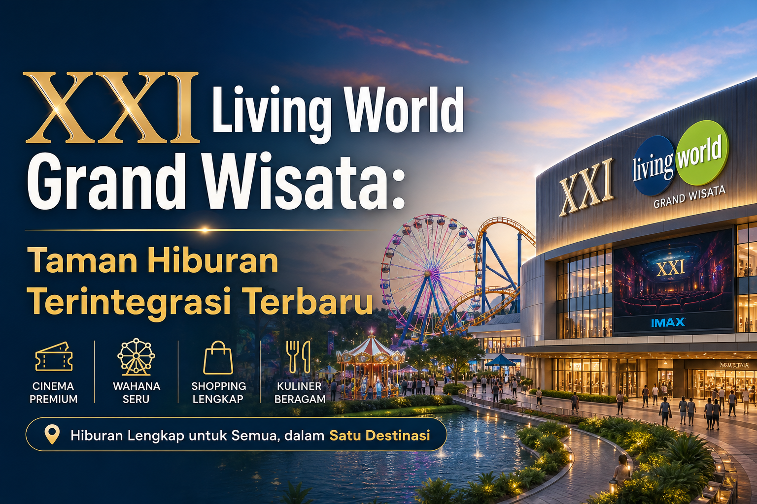 grand - XXI Living World Grand Wisata: Taman Hiburan Terintegrasi Terbaru