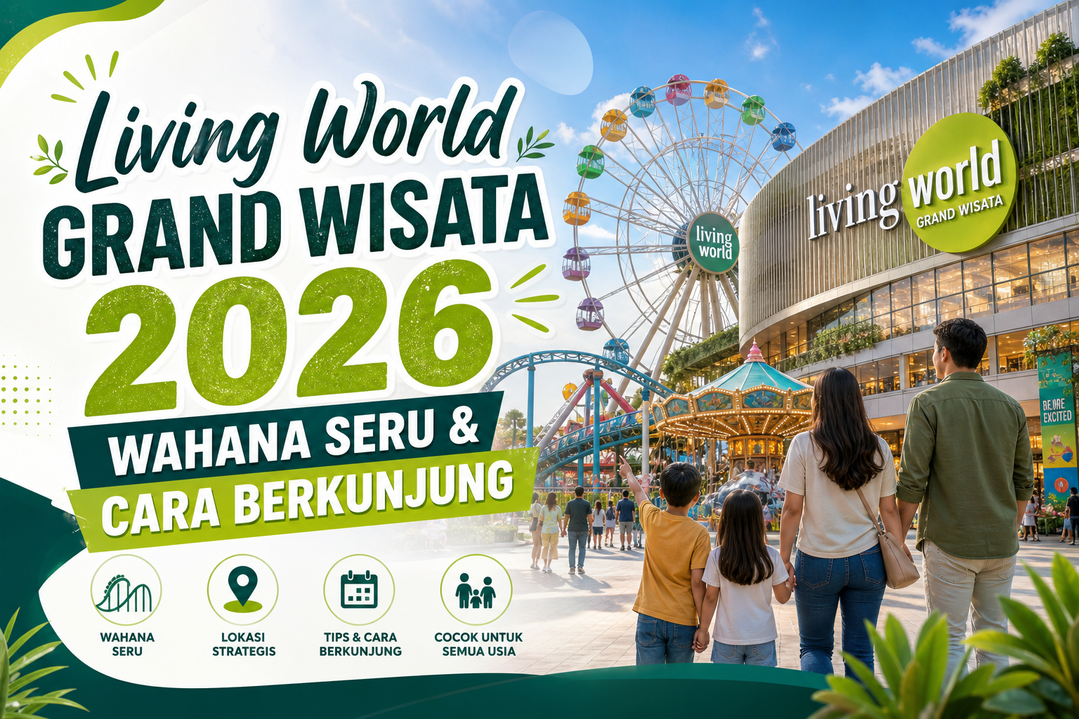 living - Living World Grand Wisata 2026: Wahana Seru & Cara Berkunjung