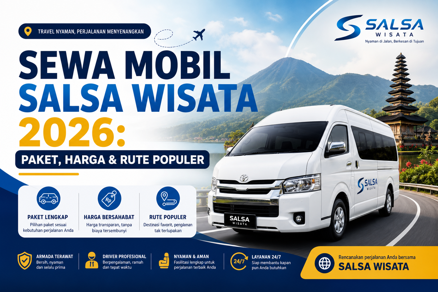 salsa - Sewa Mobil Salsa Wisata 2026: Paket, Harga & Rute Populer