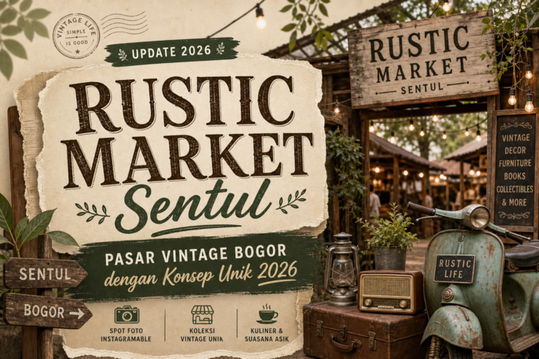 sentul - Rustic Market Sentul: Pasar Vintage Bogor dengan Konsep Unik 2026