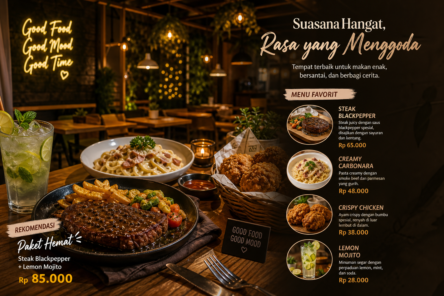 Suasana dan Menu yang Menggoda - cucafe