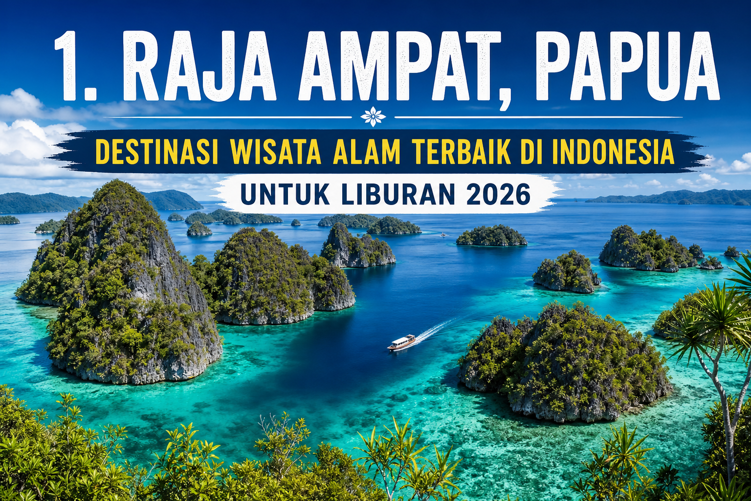 1. Raja Ampat, Papua - wisata