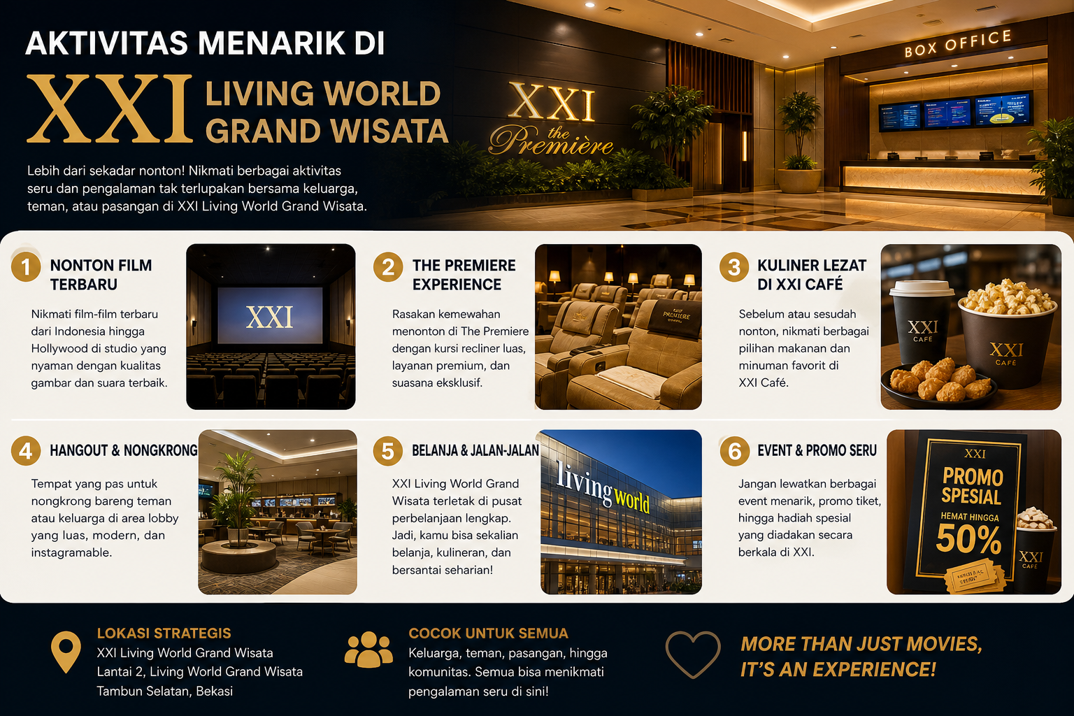 Aktivitas Menarik di XXI Living World Grand Wisata - living