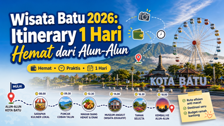 batu - Wisata Batu 2026: Itinerary 1 Hari Hemat dari Alun-Alun