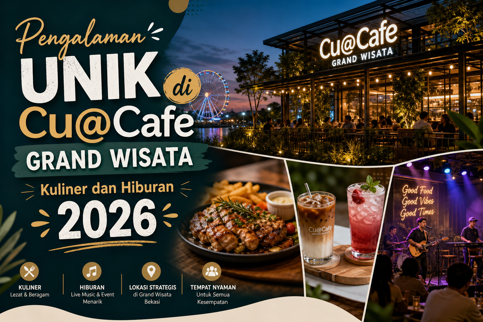 cafe - Pengalaman Unik di Cu@Cafe Grand Wisata: Kuliner dan Hiburan 2026