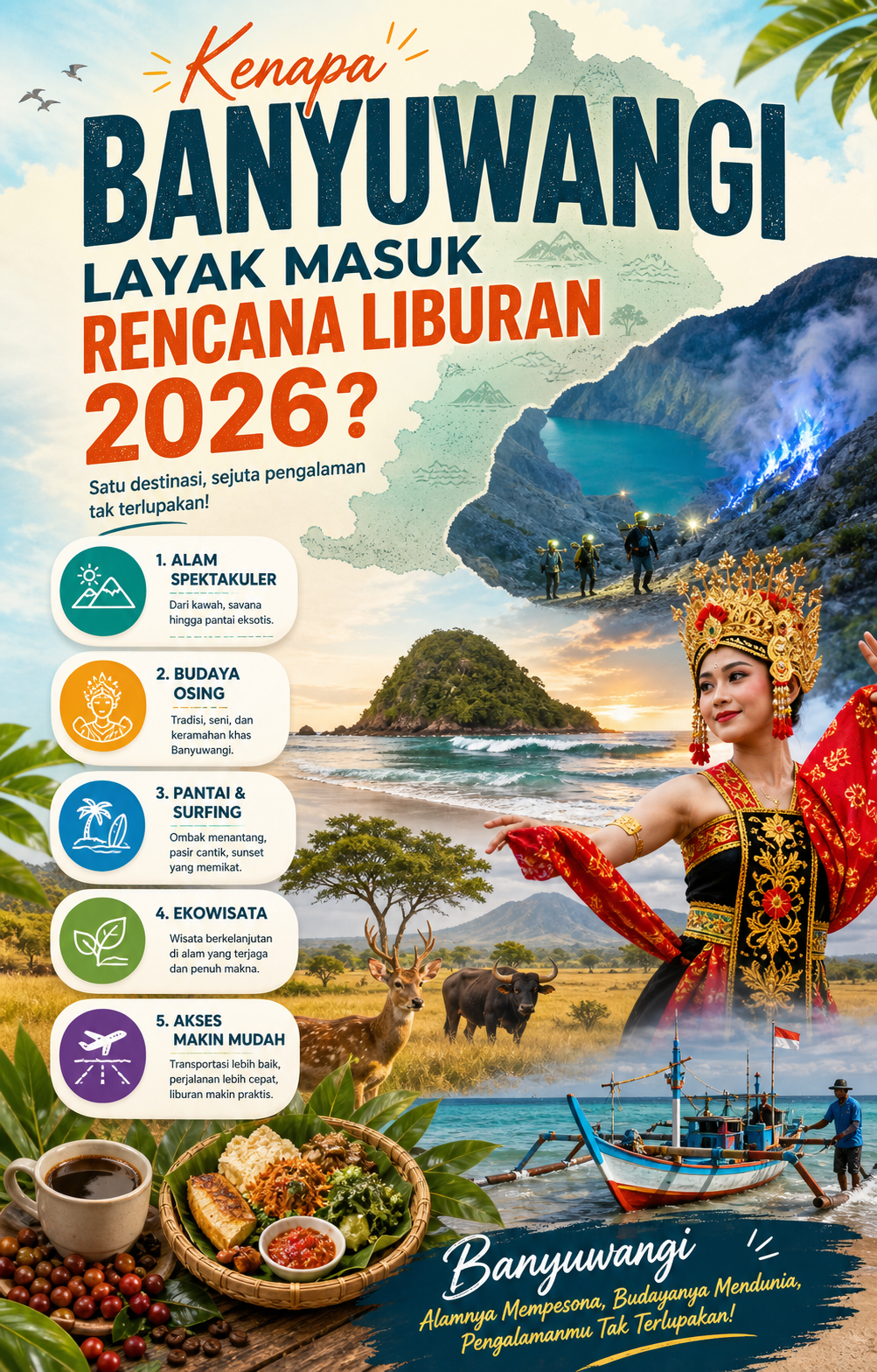 Kenapa Banyuwangi Layak Masuk Rencana Liburan 2026? - banyuwangi