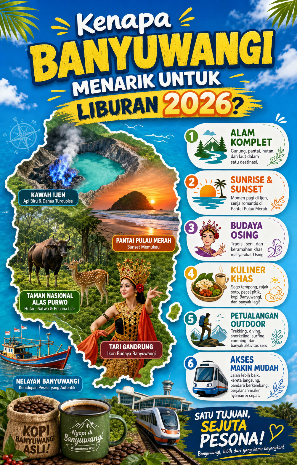 Kenapa Banyuwangi Menarik untuk Liburan 2026? - banyuwangi