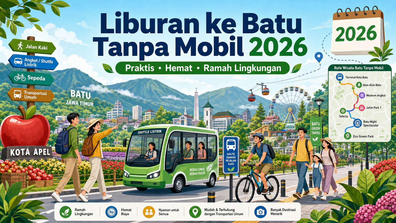 Kenapa Liburan ke Batu Tanpa Mobil Layak Dicoba pada 2026 - batu