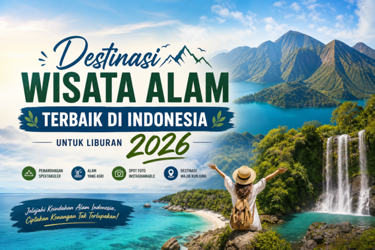 wisata - Destinasi Wisata Alam Terbaik di Indonesia untuk Liburan 2026