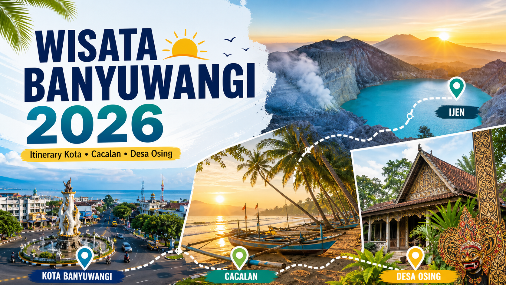 banyuwangi - Wisata Banyuwangi 2026: Itinerary Kota, Cacalan, Desa Osing Seru