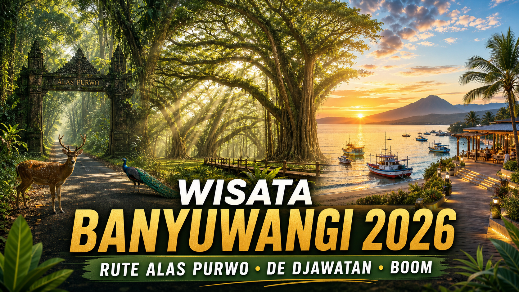 banyuwangi - Wisata Banyuwangi 2026: Rute Alas Purwo, De Djawatan, Boom