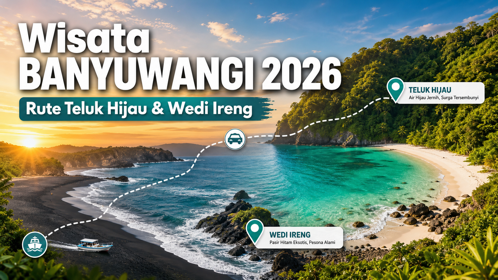 banyuwangi - Wisata Banyuwangi 2026: Rute Teluk Hijau dan Wedi Ireng
