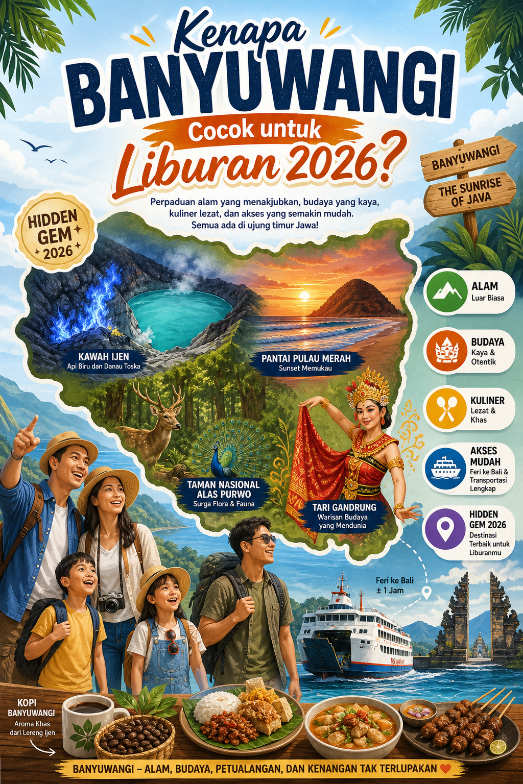 Kenapa Banyuwangi Cocok untuk Liburan 2026? - banyuwangi