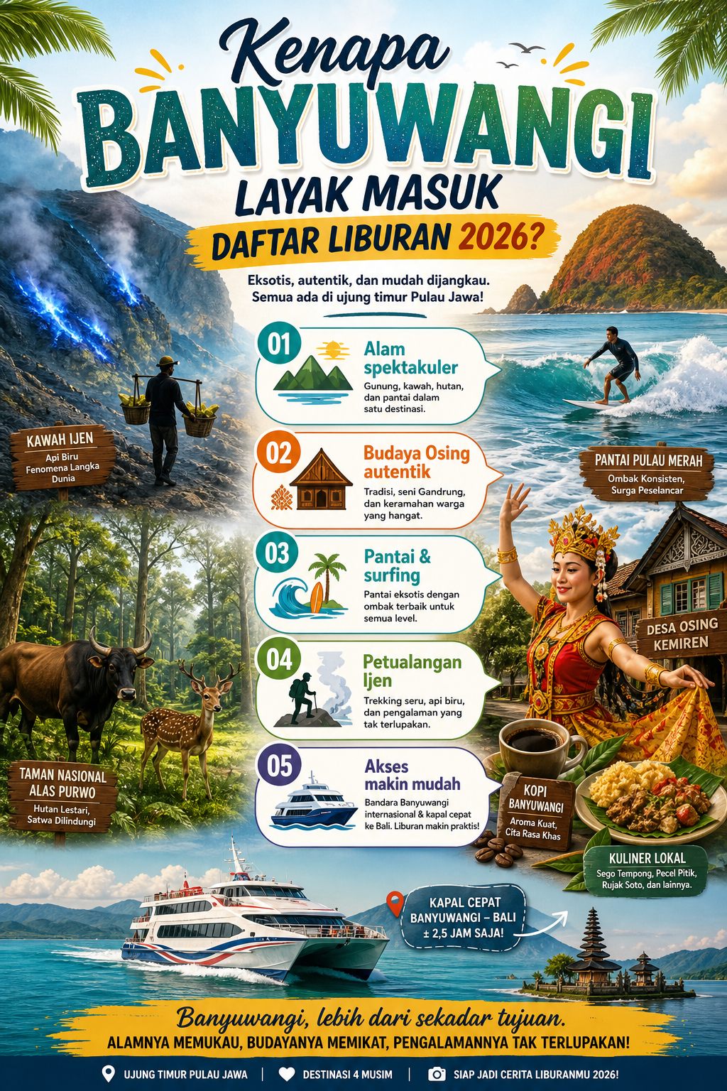 Kenapa Banyuwangi Layak Masuk Daftar Liburan 2026? - banyuwangi