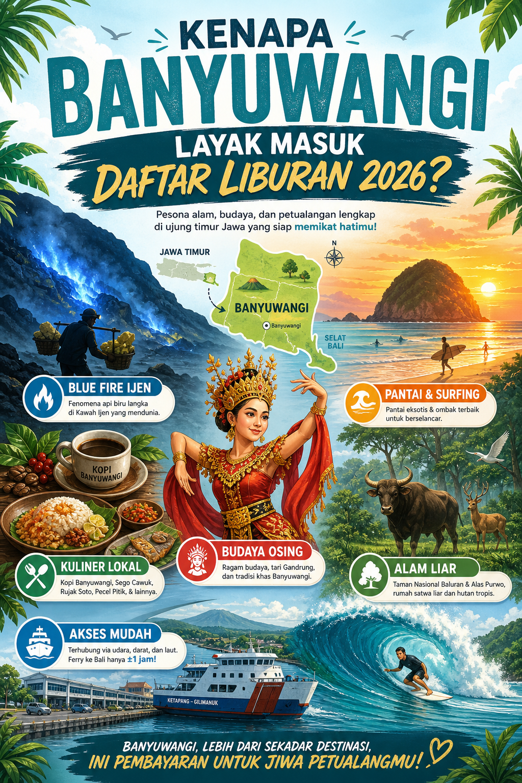 Kenapa Banyuwangi Layak Masuk Daftar Liburan 2026? - banyuwangi