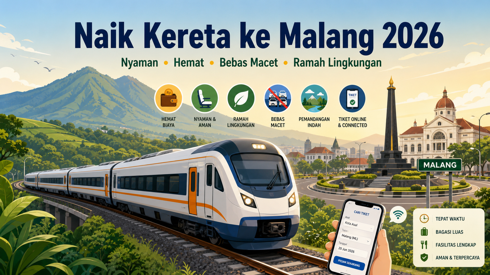 Kenapa Naik Kereta ke Malang Masih Relevan pada 2026? - malang