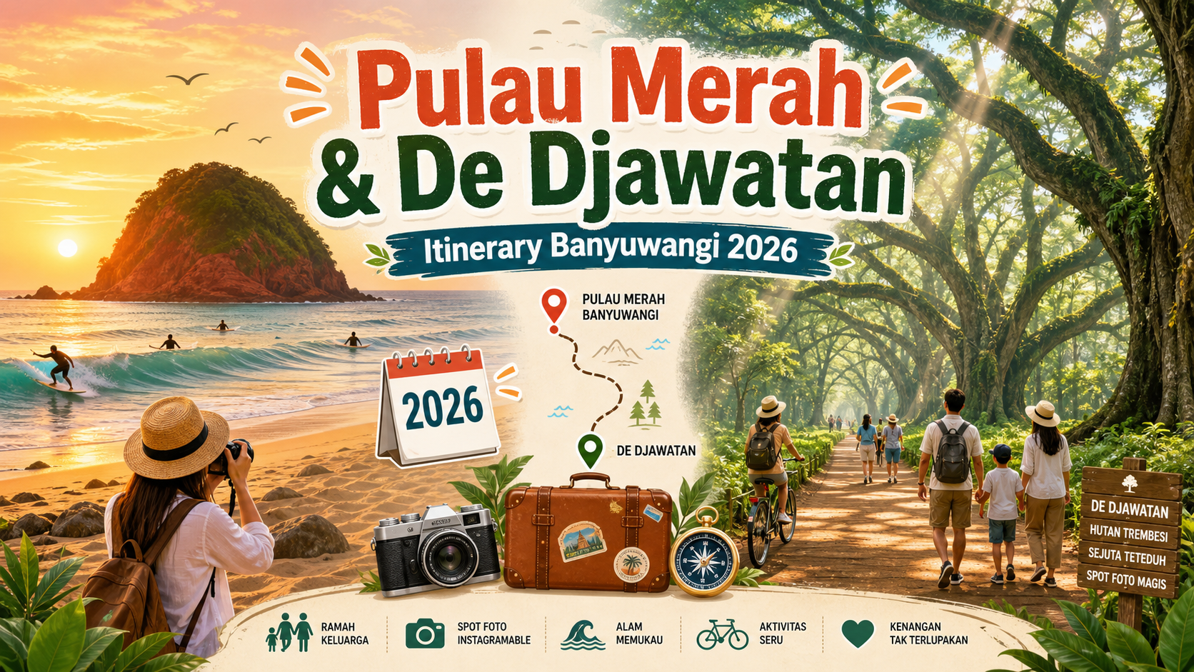 Kenapa Pulau Merah dan De Djawatan Layak Masuk Itinerary 2026? - banyuwangi