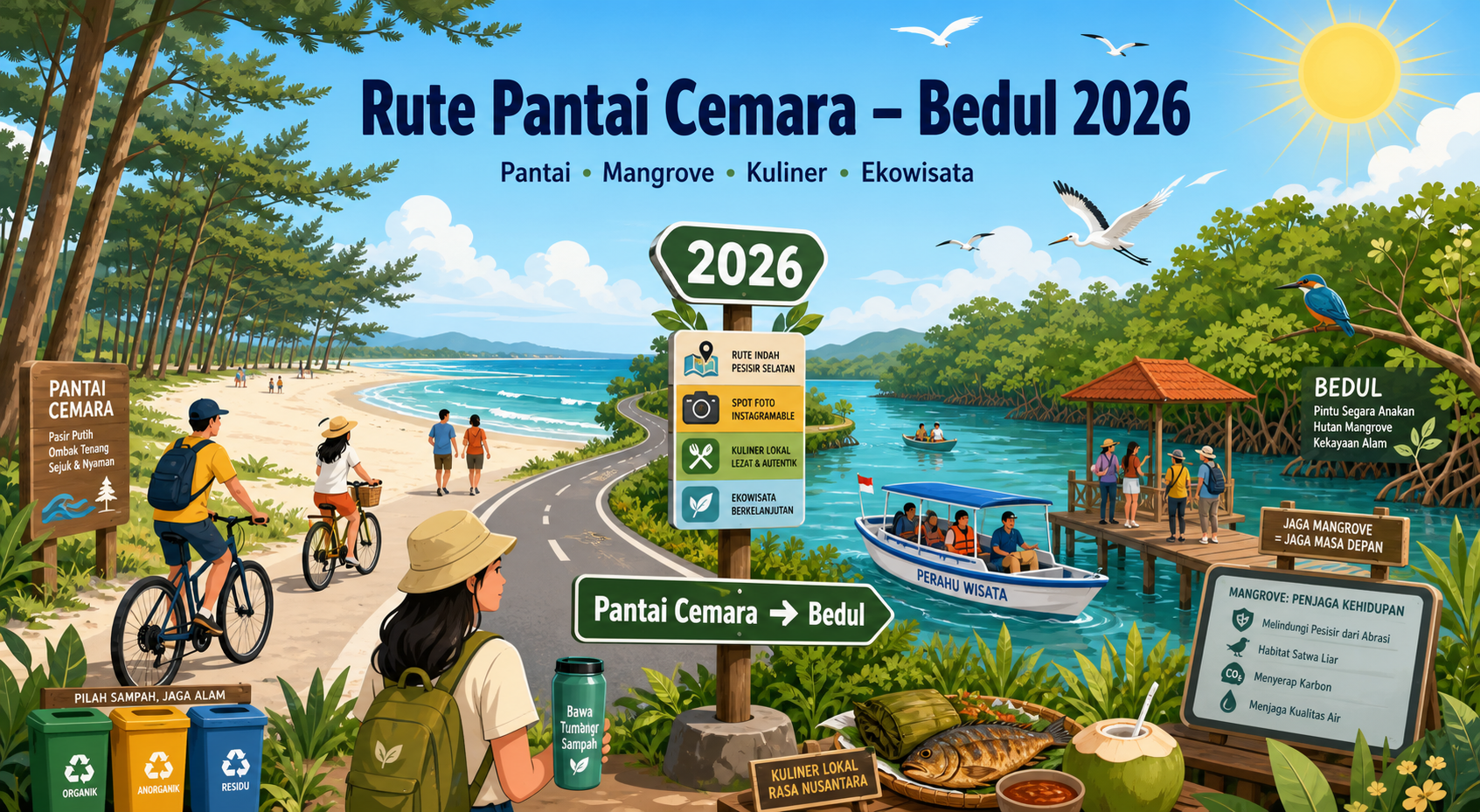 Kenapa Rute Pantai Cemara hingga Bedul Menarik di 2026? - banyuwangi