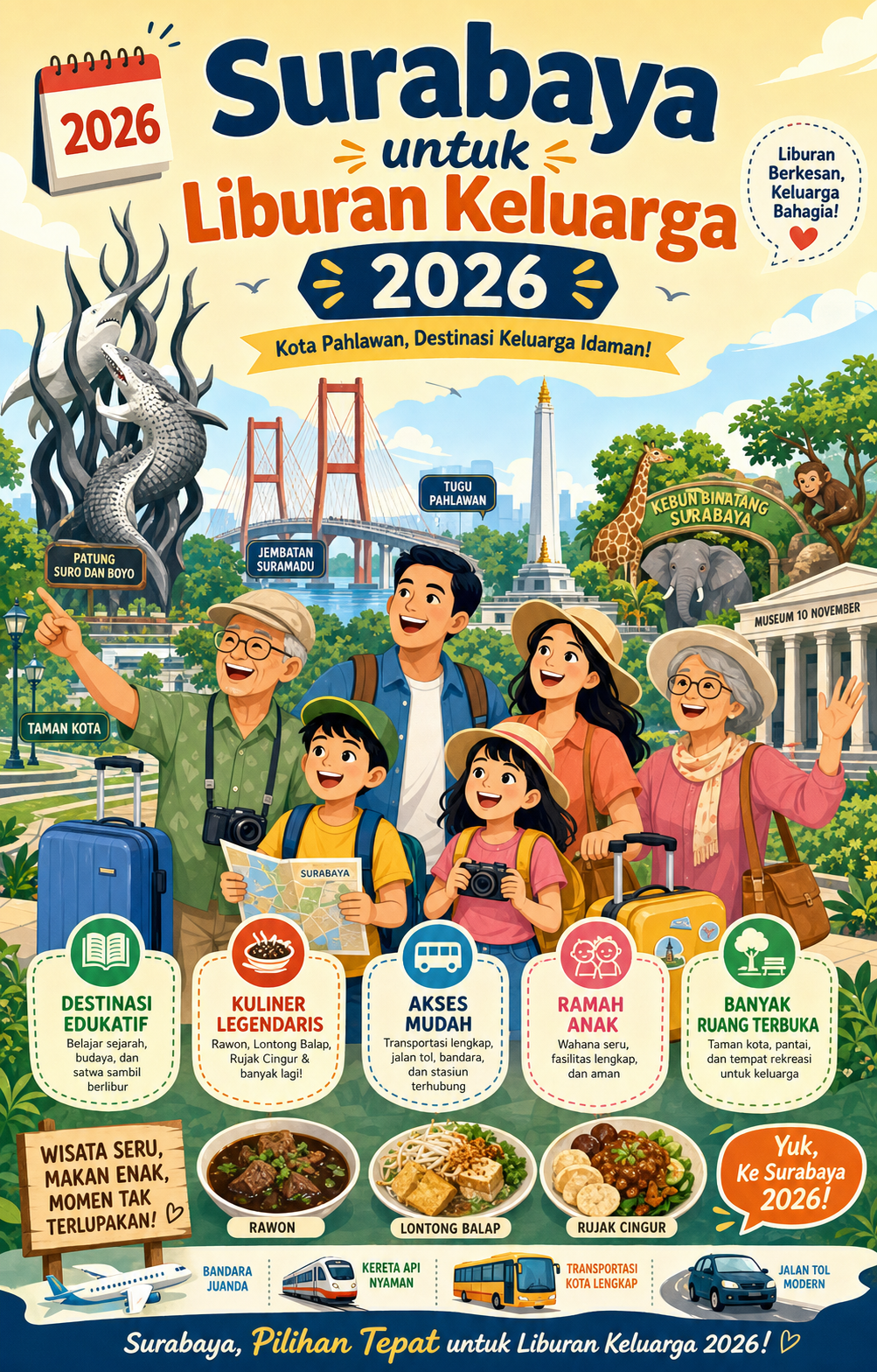 Kenapa Surabaya Cocok untuk Liburan Keluarga 2026? - surabaya