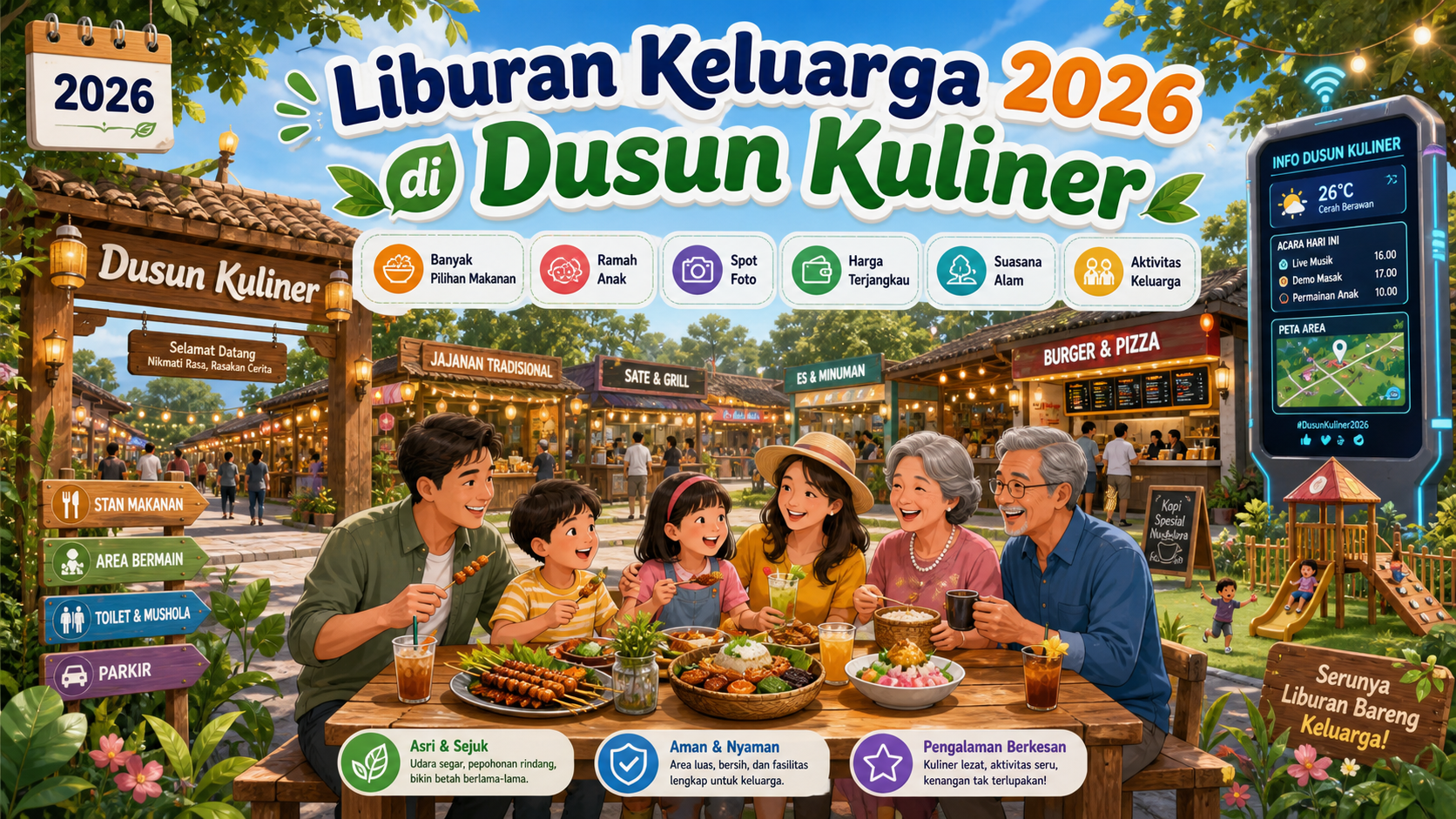 Mengapa Dusun Kuliner Cocok untuk Liburan Keluarga 2026 - kuliner