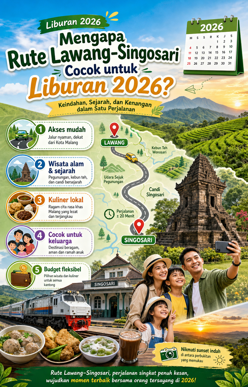 Mengapa Rute Lawang-Singosari Cocok untuk Liburan 2026? - malang