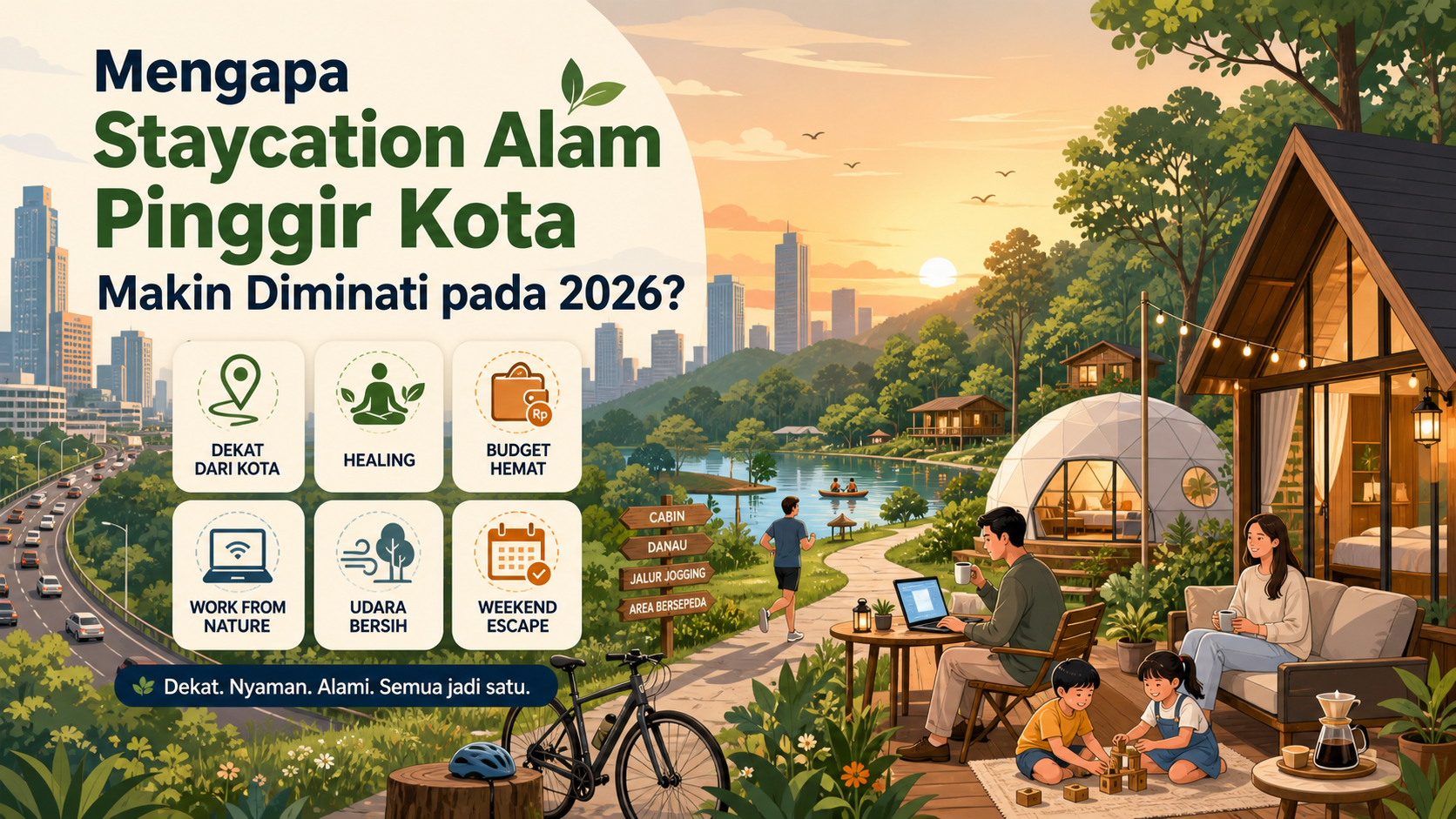Mengapa Staycation Alam Pinggir Kota Makin Diminati pada 2026? - wisata
