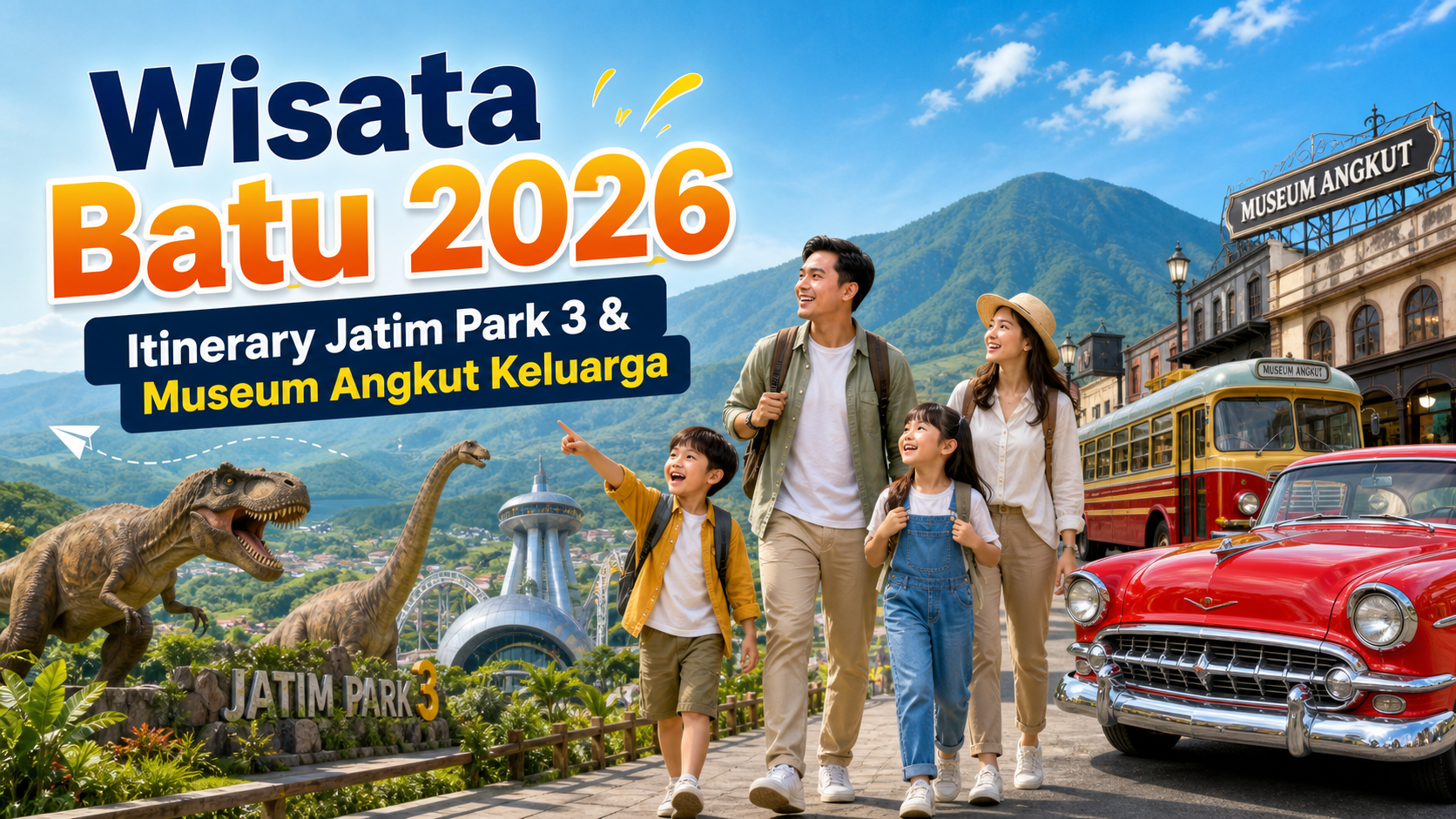batu - Wisata Batu 2026: Itinerary Jatim Park 3 dan Museum Angkut Keluarga
