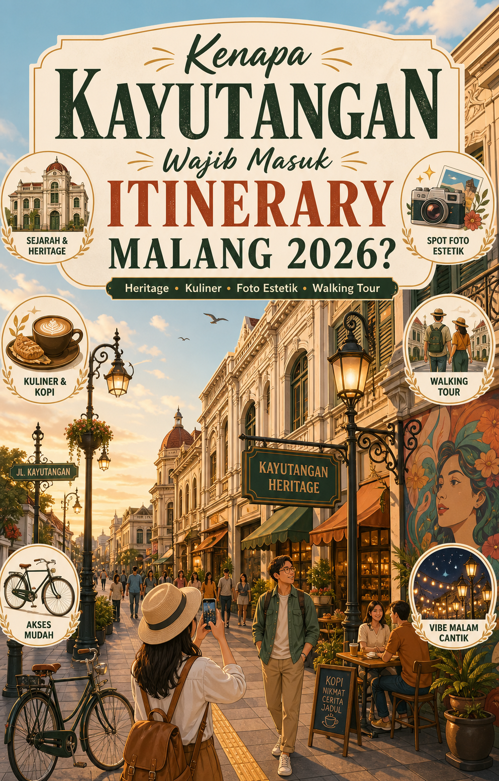 Kenapa Kayutangan Wajib Masuk Itinerary Malang 2026? - malang