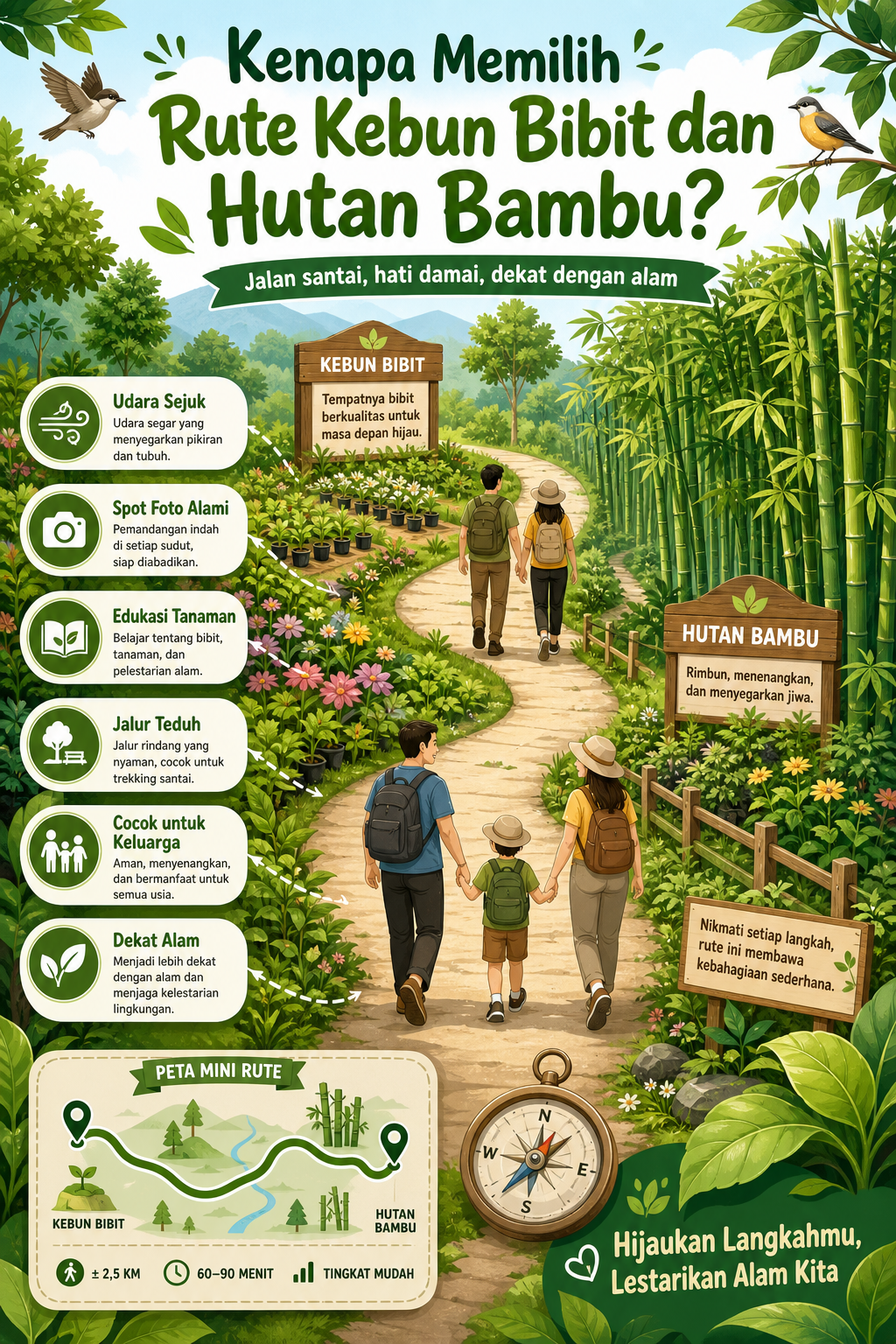 Kenapa Memilih Rute Kebun Bibit dan Hutan Bambu? - surabaya