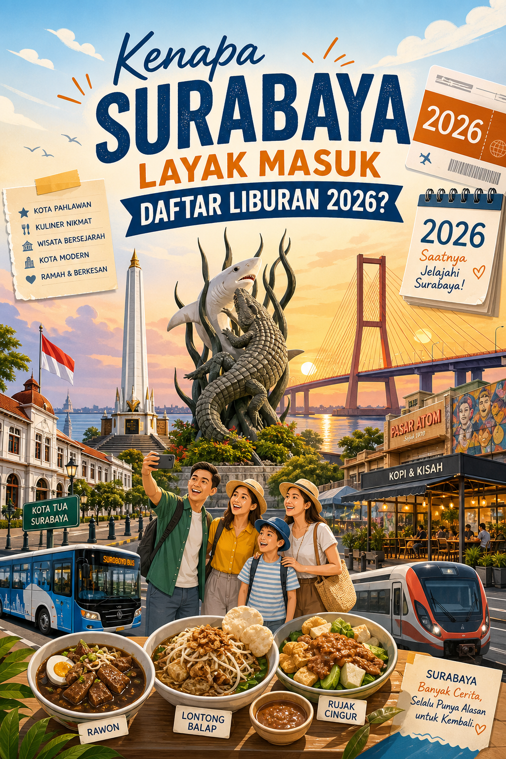 Kenapa Surabaya Layak Masuk Daftar Liburan 2026? - surabaya