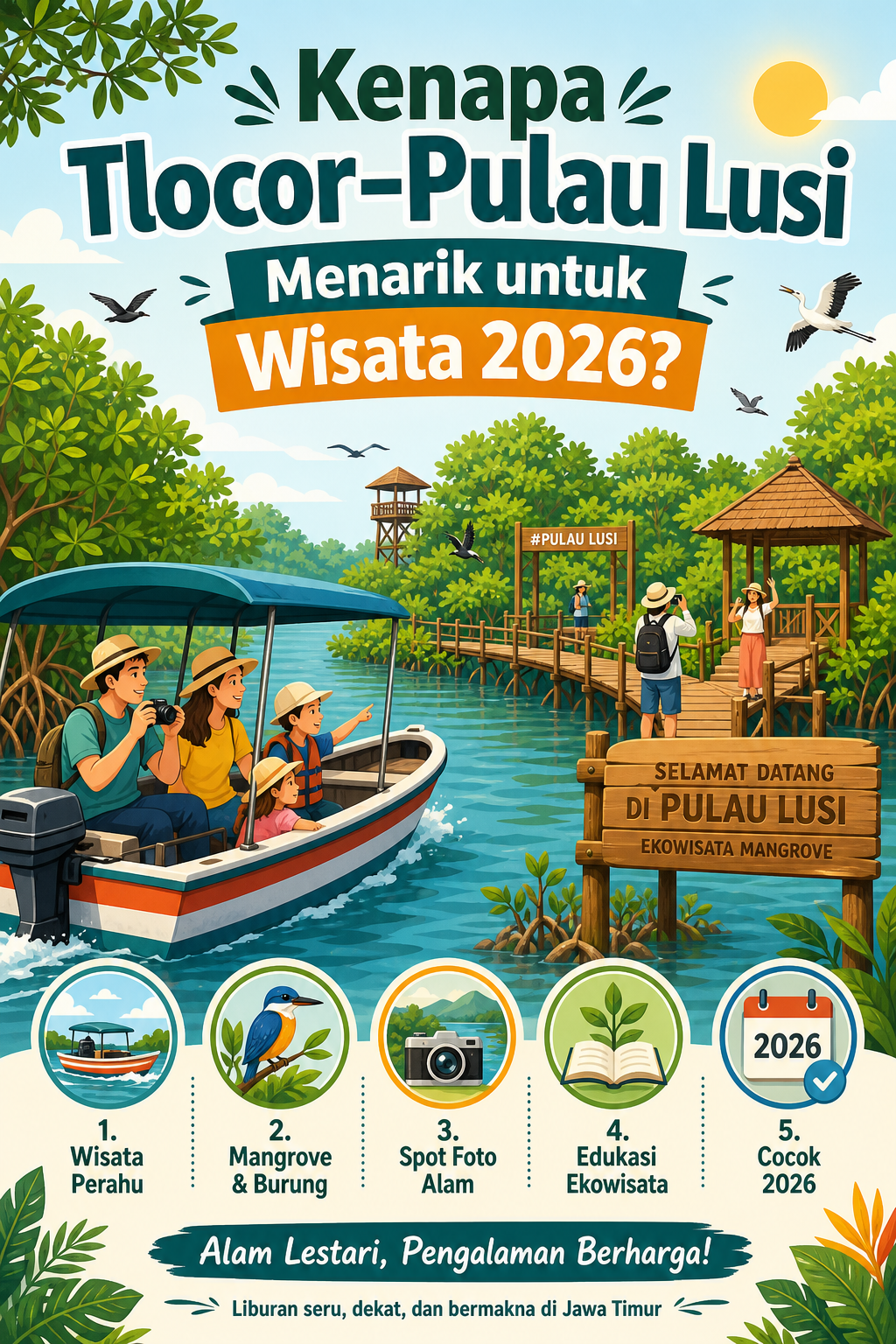 Kenapa Tlocor-Pulau Lusi Menarik untuk Wisata 2026? - sidoarjo