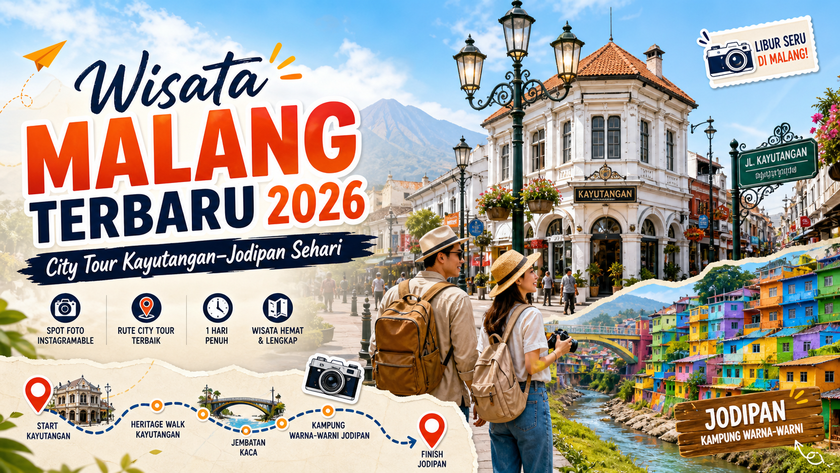 malang - Wisata Malang Terbaru 2026: City Tour Kayutangan-Jodipan Sehari