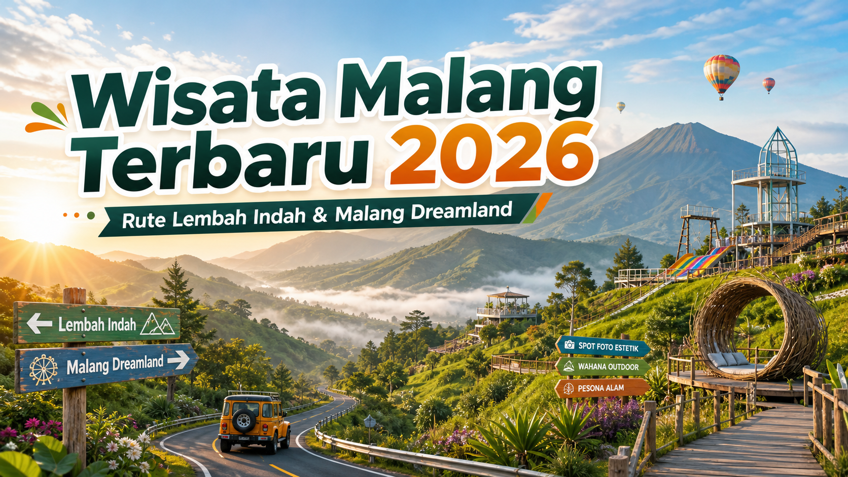 malang - Wisata Malang Terbaru 2026: Rute Lembah Indah dan Malang Dreamland