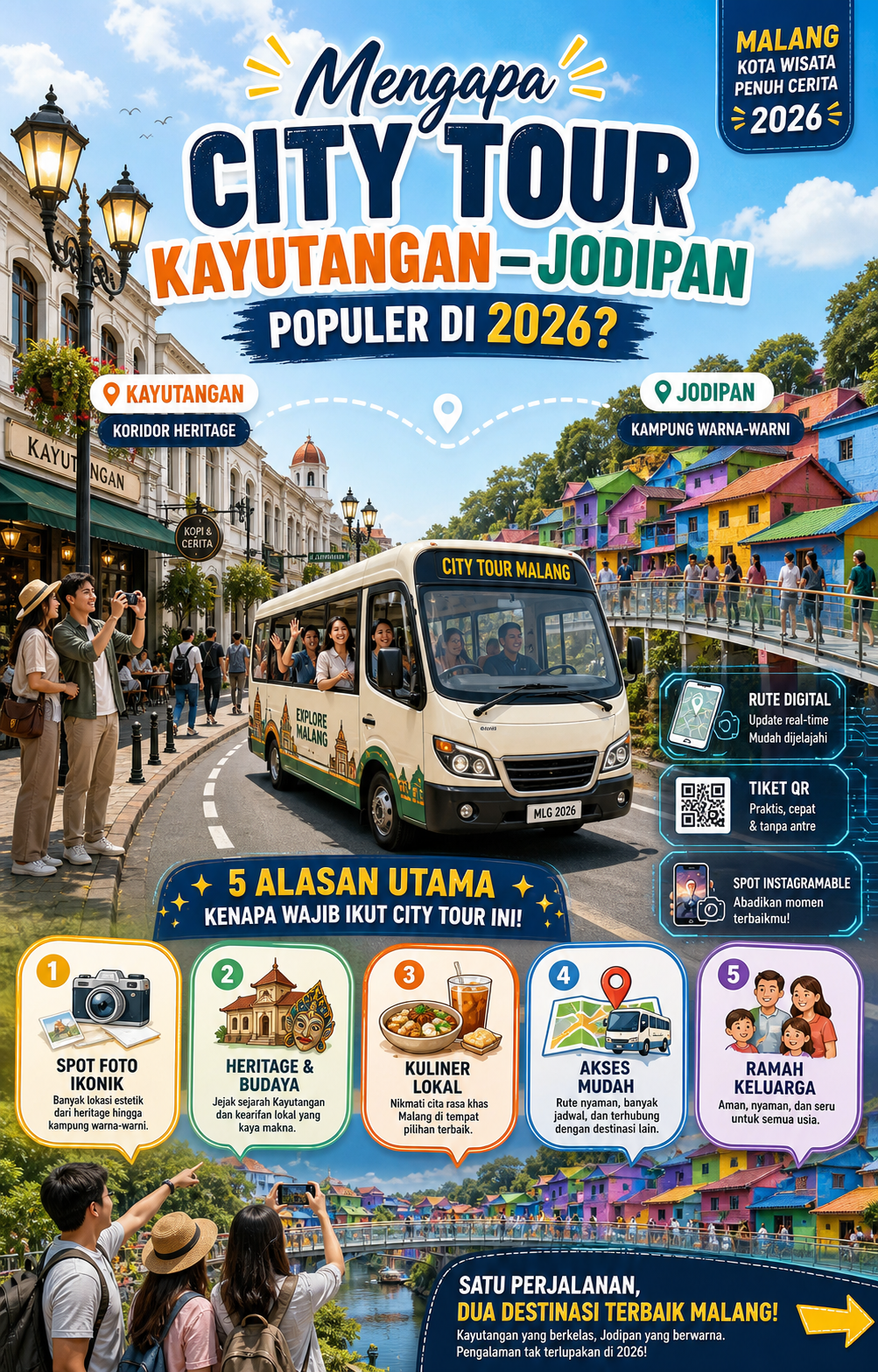 Mengapa City Tour Kayutangan-Jodipan Populer di 2026? - malang