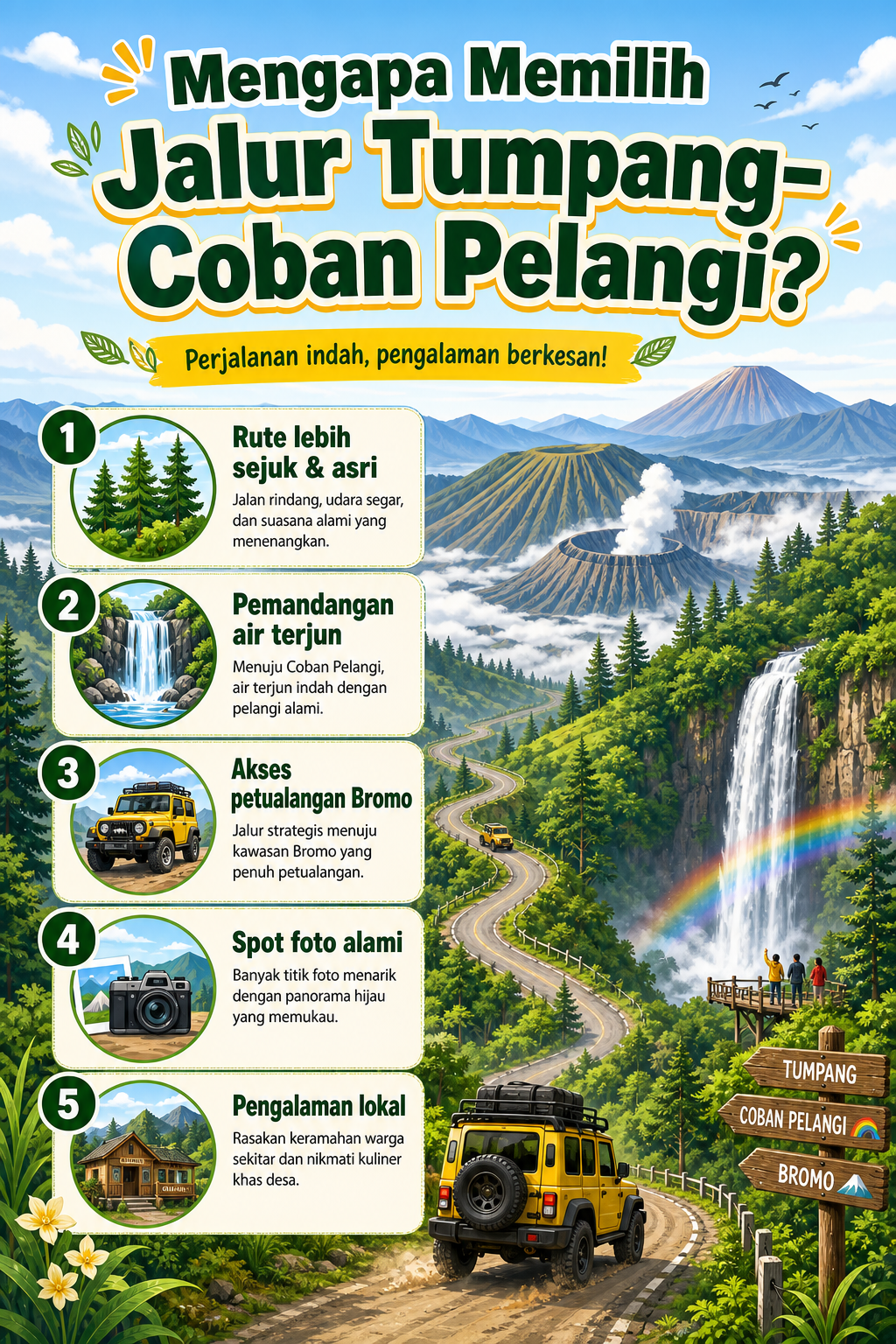 Mengapa Memilih Jalur Tumpang-Coban Pelangi? - malang