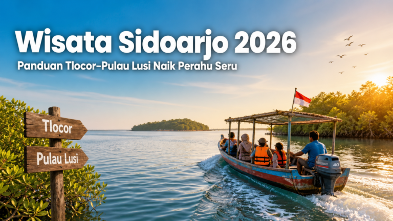 sidoarjo - Wisata Sidoarjo 2026: Panduan Tlocor-Pulau Lusi Naik Perahu Seru