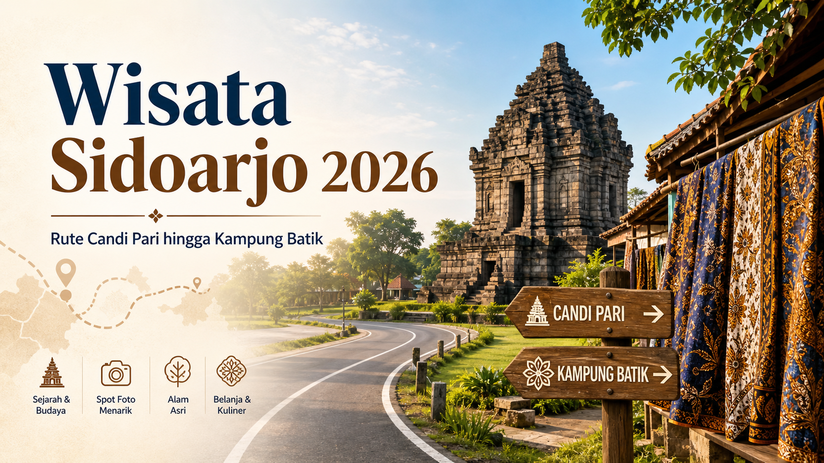 sidoarjo - Wisata Sidoarjo 2026: Rute Candi Pari hingga Kampung Batik