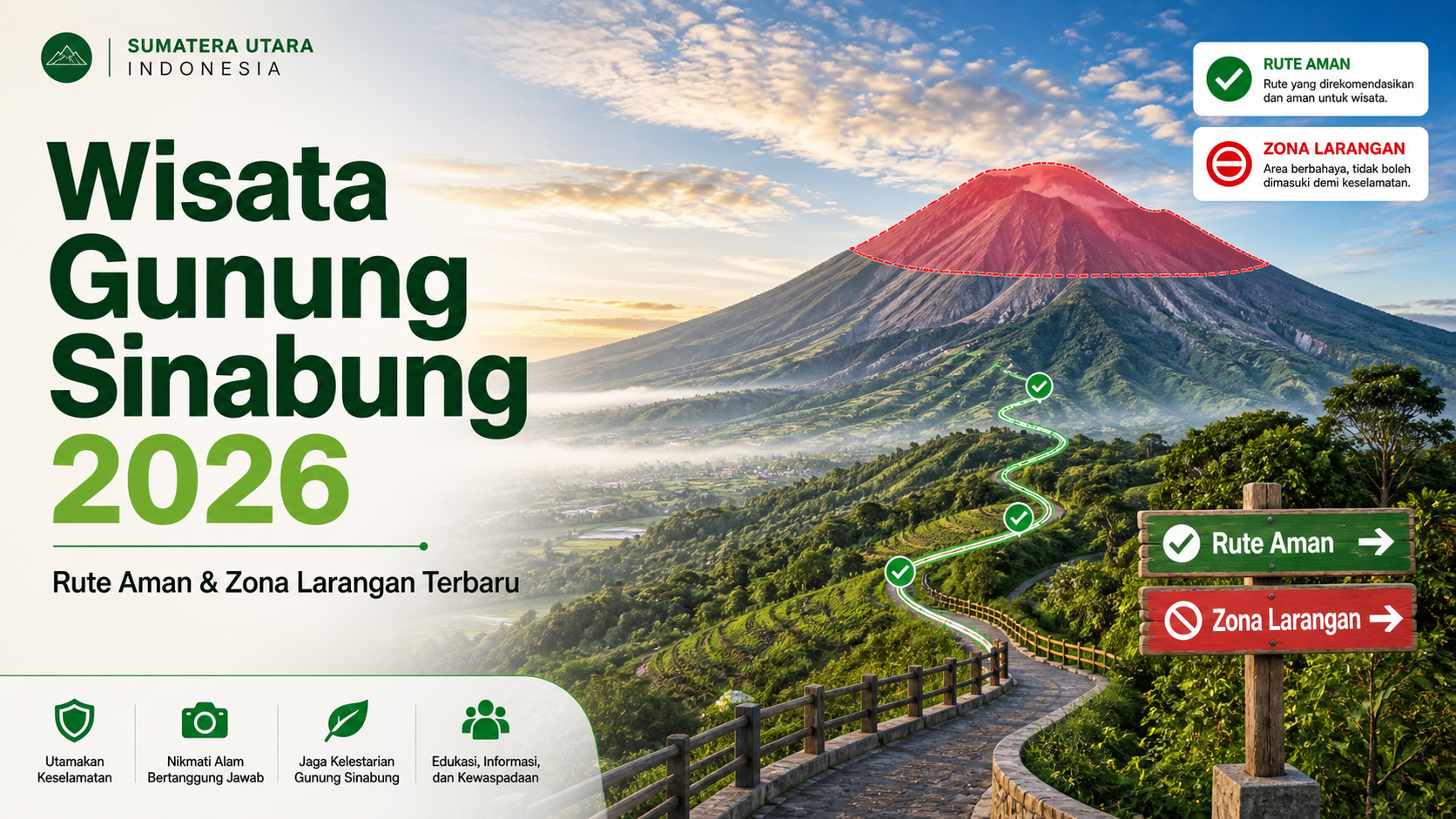 sinabung - Wisata Gunung Sinabung 2026: Rute Aman dan Zona Larangan Terbaru