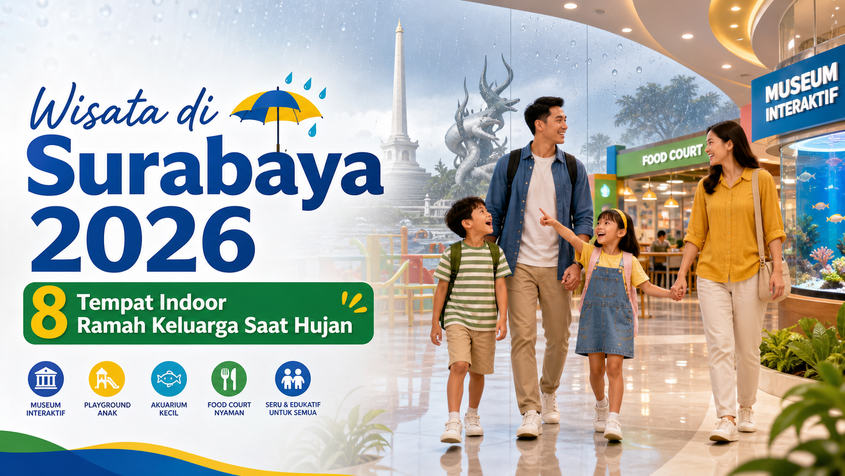 surabaya - Wisata di Surabaya 2026: 8 Tempat Indoor Ramah Keluarga Saat Hujan