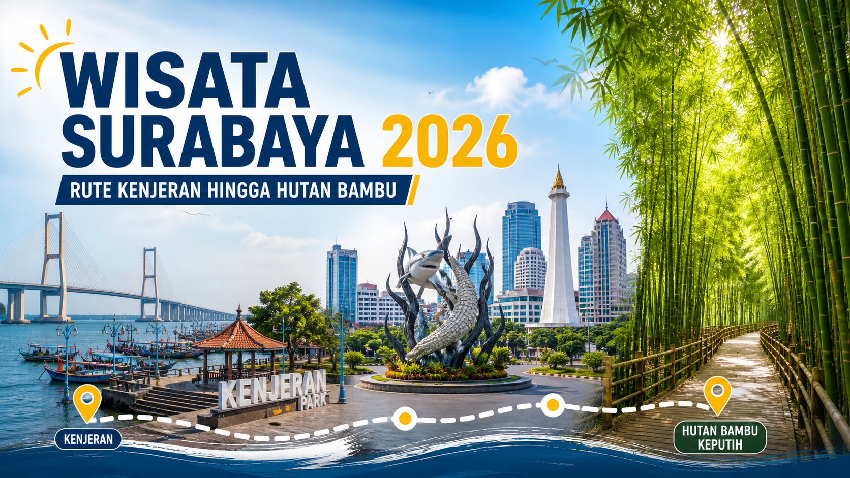 surabaya - Wisata Surabaya 2026: Rute Kenjeran hingga Hutan Bambu
