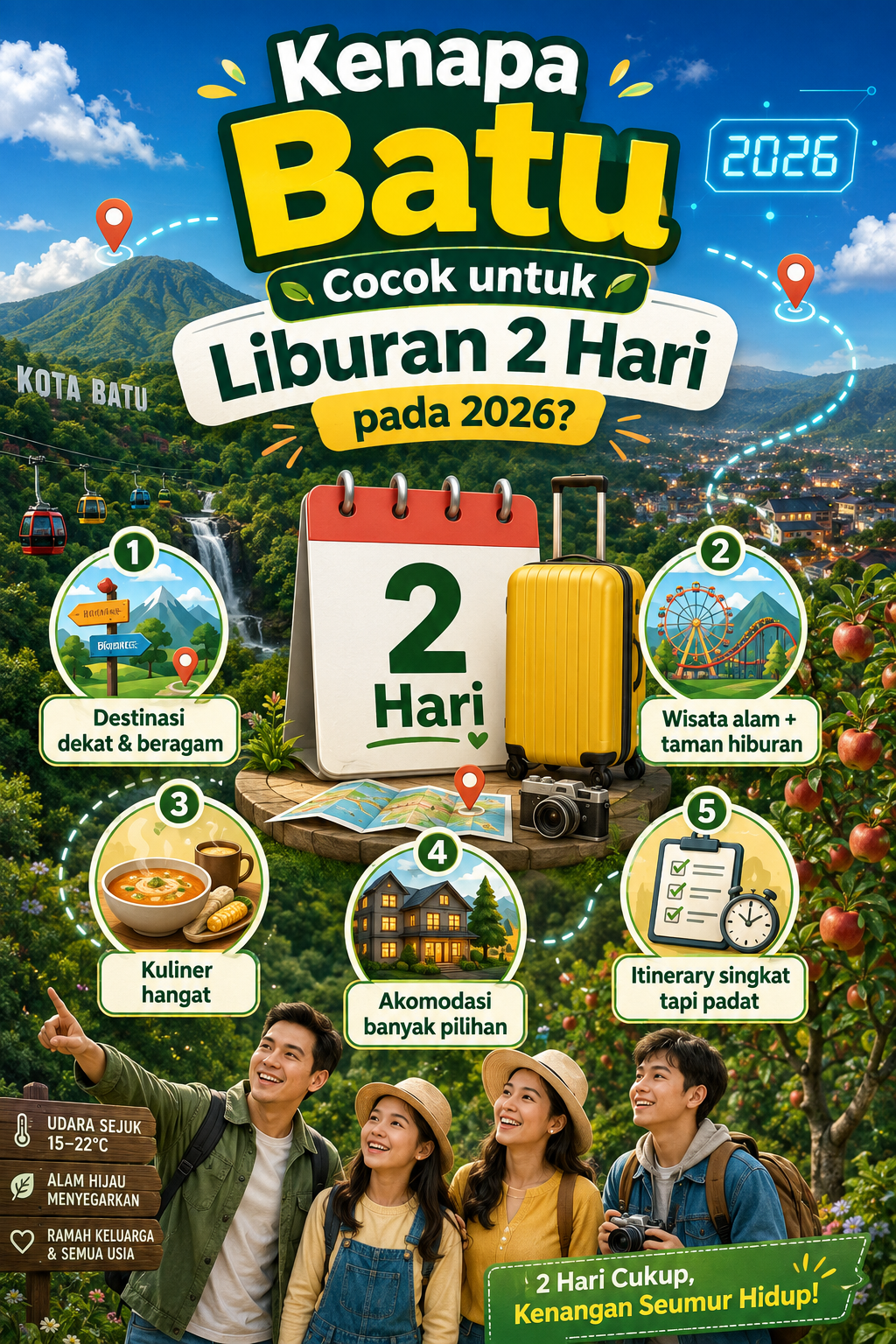 Kenapa Batu Cocok untuk Liburan 2 Hari pada 2026? - batu