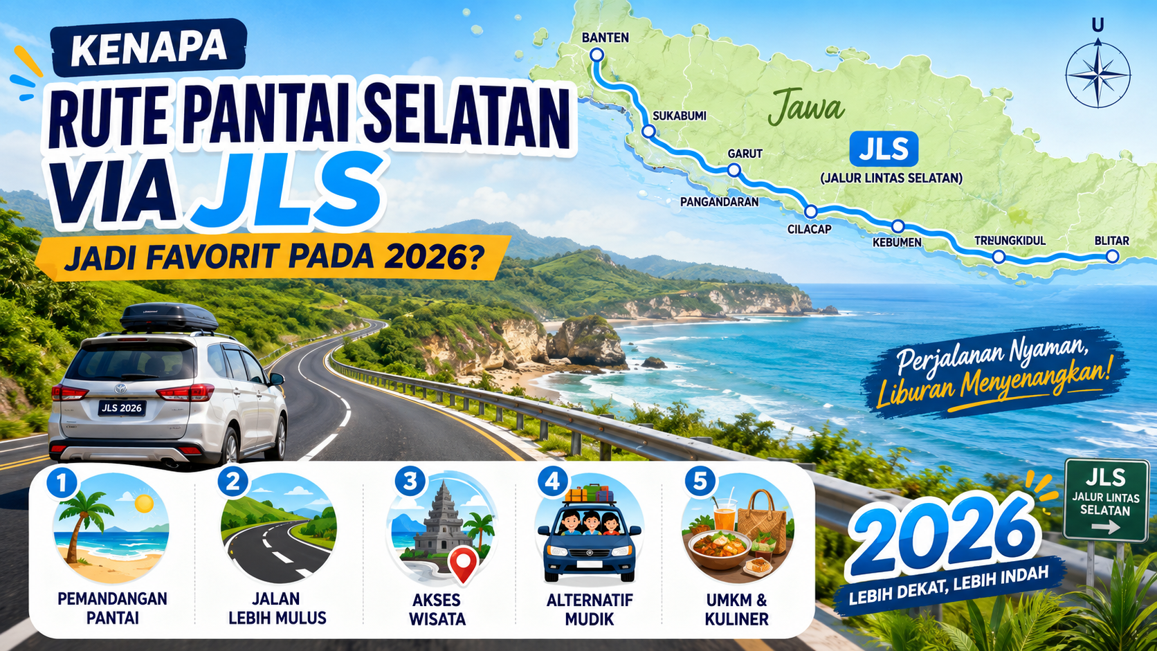 Kenapa Rute Pantai Selatan via JLS Jadi Favorit pada 2026? - malang