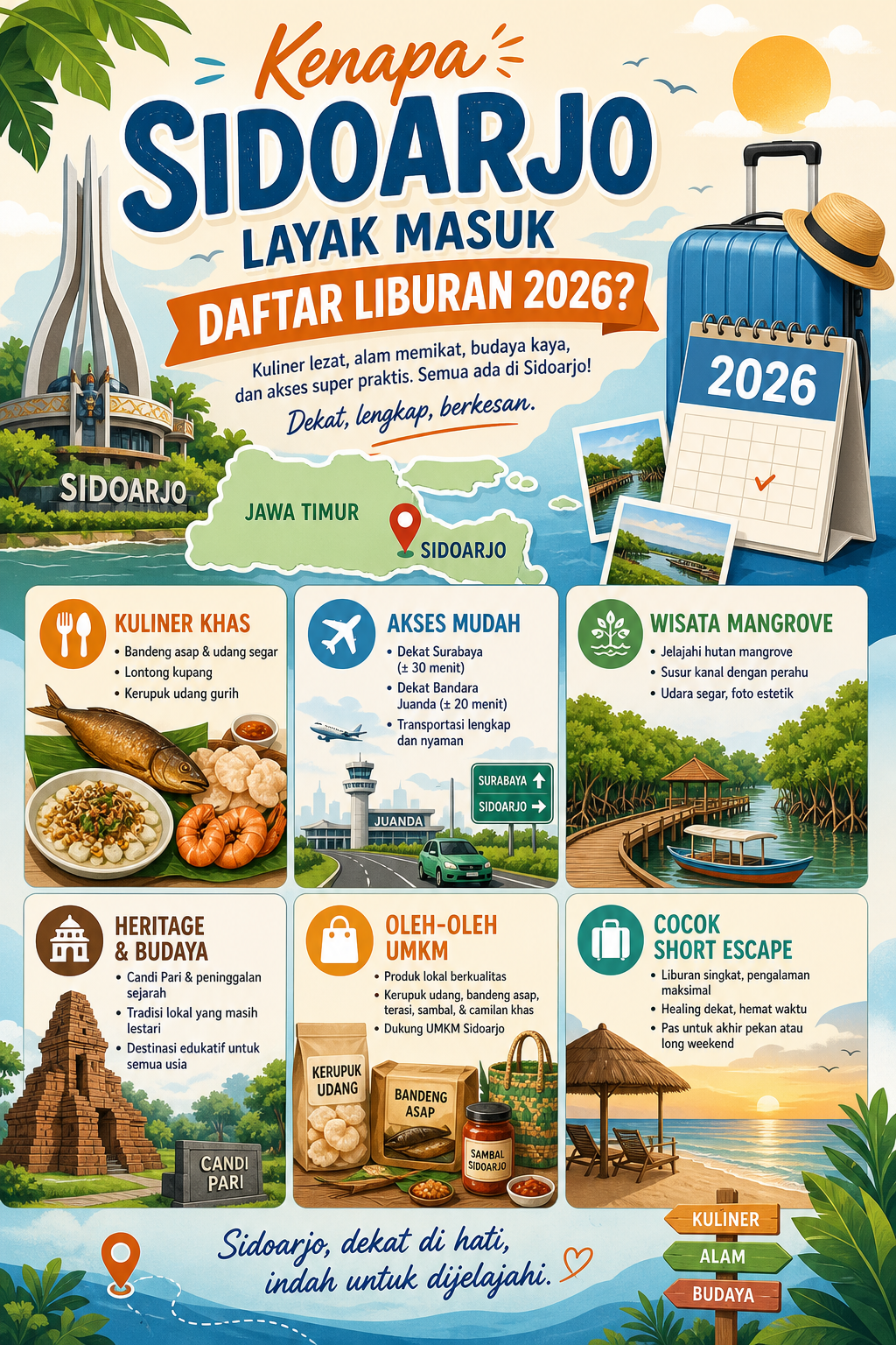 Kenapa Sidoarjo Layak Masuk Daftar Liburan 2026? - sidoarjo
